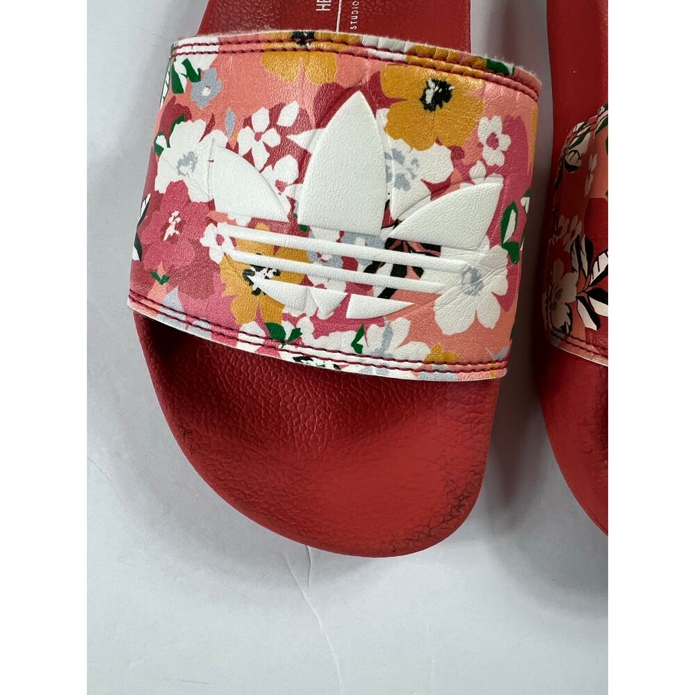 Adidas Kid's Adilette Lite Slides - Hazy Rose / Cloud White size 3 Big Kid - Picture 4 of 7